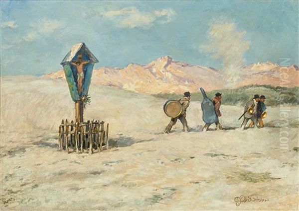 Das Kreuz Im Gebirge - Heimkehrende Musikanten - view 1
