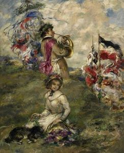 Allegorie Des Fruhlings by Karl Plueckebaum