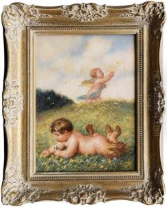 Faun And Nymph by Meta Plueckebaum