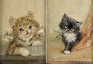 Katze (+ Another; 2 Works) by Meta Plueckebaum