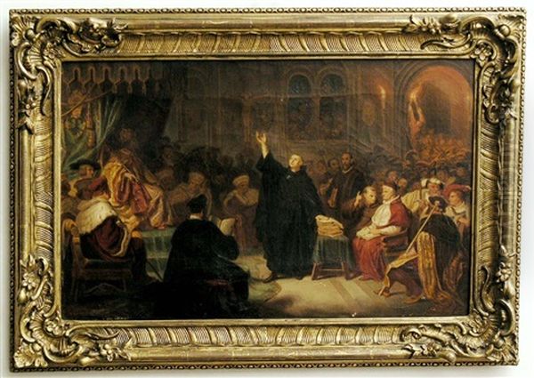 Martin Luther Vor Karl V. Auf Dem Reichstag Zu Worms - view 1
