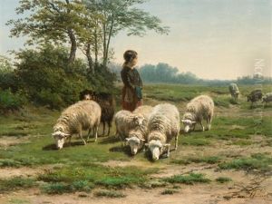 Bergere Et Moutons Bergere Et Moutons