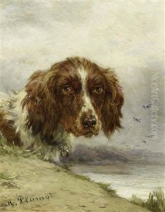 Hundeportrat by Andre Plumot