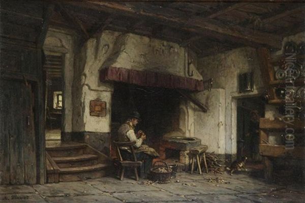 Farmer's Interior With Potato Peeler - view 1