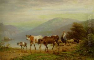 The River Crossing by Andre Plumot