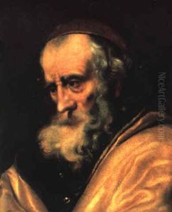 Bildnis Eines B,rtigen Mannes Mit Roter Kappe by Karel van der Pluym