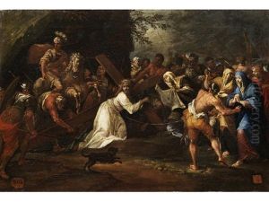 Kreuztragung Christi Mit Der Heiligen Veronika by Giacomo del Po