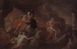 Orpheus Charming Pluto With His Music In The Underworld by Giacomo del Po