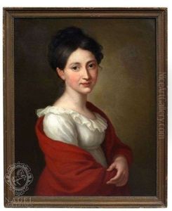 Bildnis Einer Jungen Dame by Traugott Lebrecht Pochmann
