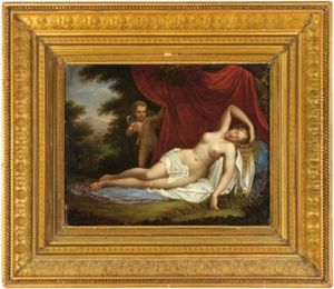 Venere Dormiente E Amore by Johann Giovanni Pock (Poch)