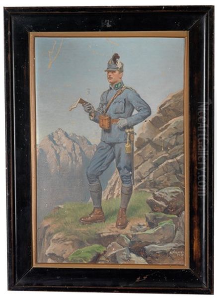 Imperial Infantry Lieutenant In The Mountains - view 1