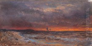 The Sea At Sunset by Aleksei Petrovich Bogolyubov