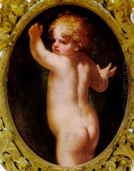 Putto Mit Einem Palmenzweig - view 1