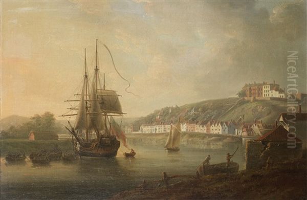 The Avon At Bristol With Clifton Wood Seen From Sea Banks - view 1