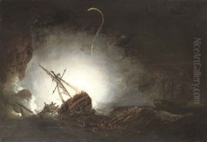 Captain T. Byam Martin Commanding The Boats Of "h.m.s. Impetueux" At The Rescue Of The Crew Of "h.m.s. Venerable" Wrecked In Torbay, 24th November 1805