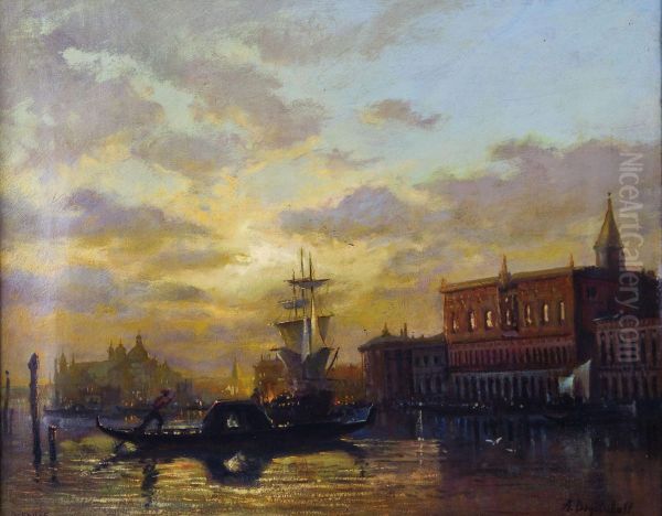 Venedig Im Lichte Der Abenddammerung. - view 1