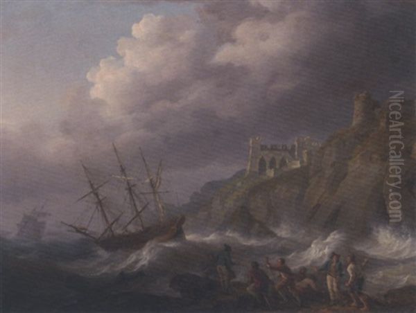 Rough Weather Off Caldy Abbey, Tenby - view 1