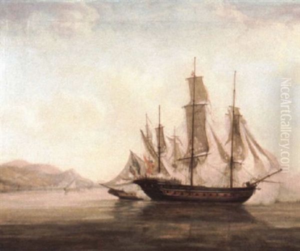 Lord Cochrane's "speedy" Capturing The Spanish Frigate "el Camo" - view 1