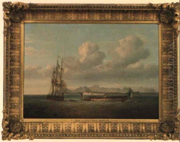 The Capture Of The French Frigate 'piedmontaise' - view 1