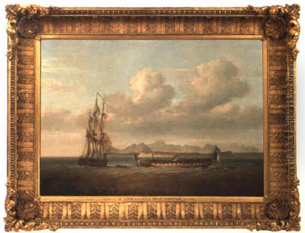 The Capture Of The French Frigate 'piedmontaise' - view 1