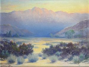 Sunset Om The Desert