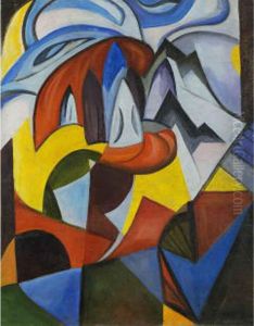 Abstract Composition by Alexander Konstantinovich Bogomazov