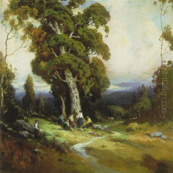 Evening Under The Eucalyptus - view 1