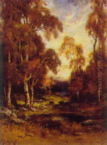 Pastoral Scene With Cattle Watering - view 1