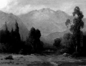 California Mountain Landscape by Alexis Matthew Podchernikoff