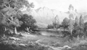 Pond Beneath Mountains