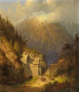 Festung Finsterminz In Tirol by August Podesta