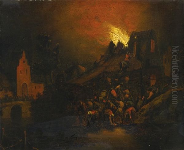 A Nighttime Scene Of Attack - view 1