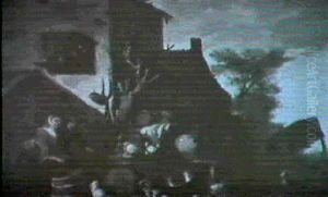 Vor Dem Bauernhaus by Adriaen Lievensz van der Poel