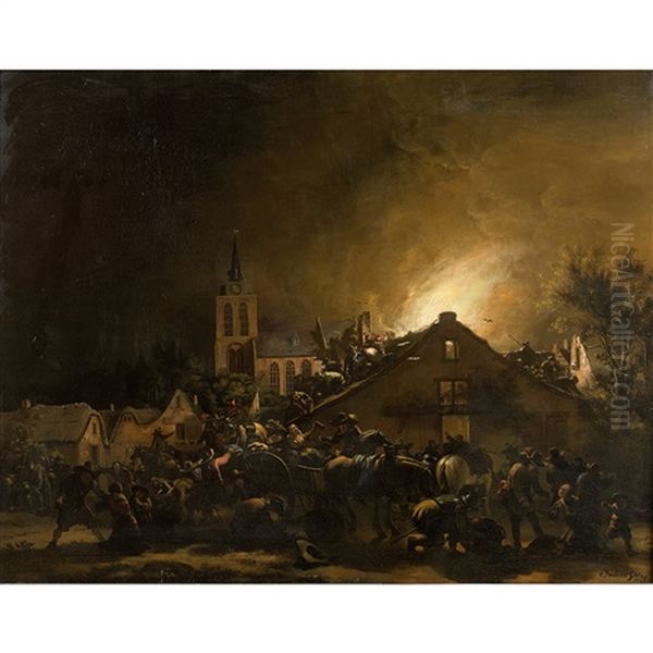 Incendie Dans Une Ville - view 1