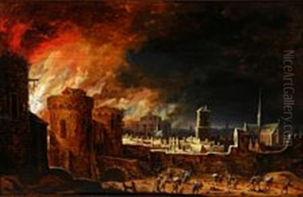 A Town In Flames - view 1