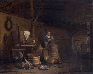 Le Barattage Du Beurre Dans Un Interieur De Cuisine