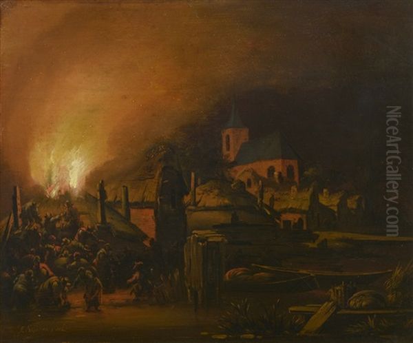 Incendie D'une Ferme - view 1