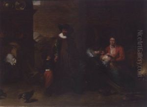 The Visit To The Wet-nurse by Egbert van der Poel
