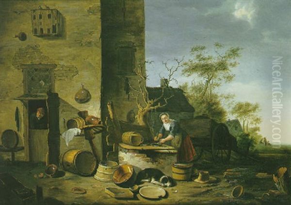 Scene Dans Une Cour De Ferme - view 1