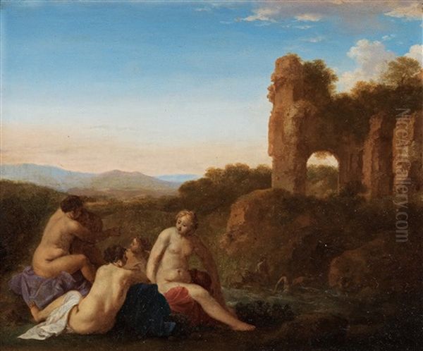 Three Nymphs In A Landscape - view 1