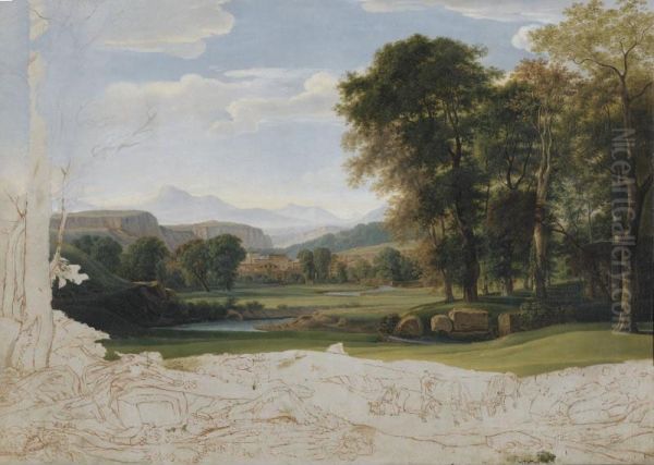 Landscape In The Roman Campagna - view 1
