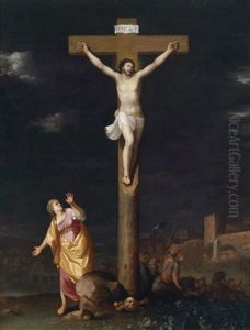 Die Kreuzigung Mit Maria Magdalena