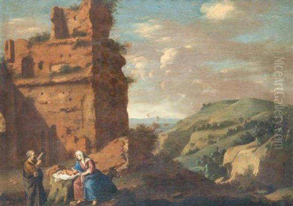 Le Repos De La Sainte Famille Pendant La Fuite En Egypte - view 1
