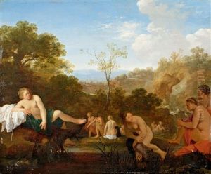Nymphen Beim Bade