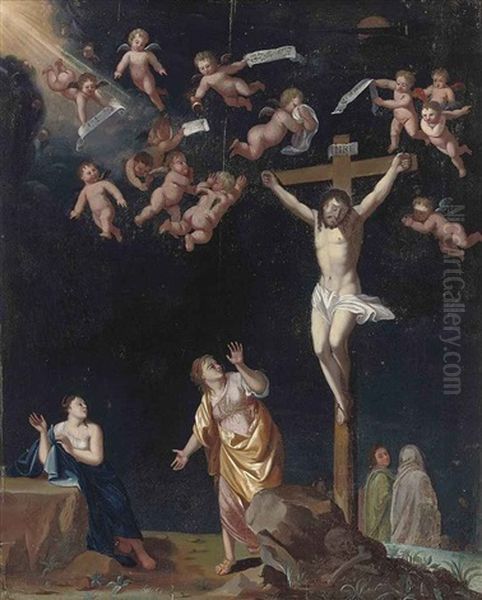 The Crucifixion With The Virgin, Saint Mary Magdalene, And Saint John The Evangelist - view 1