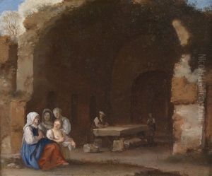 Frauen Vor Romischen Ruinen Frauen Vor Romischen Ruinen