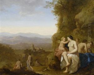 Italienische Landschaft Mit Nymphen Und Amor Italienische Landschaft Mit Nymphen Und Amor