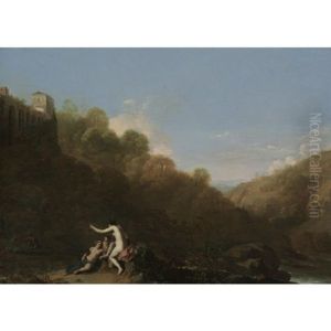 Landscape With Diana And The Nymphs by Cornelis Van Poelenburgh