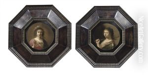 Flora (+ A Shepherdess; 2 Works) by Cornelis Van Poelenburgh