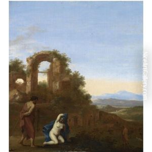 Judah And Tamar In An Italianate Landscape